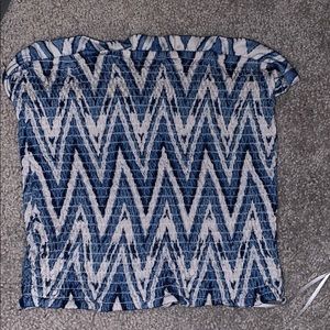 ALTARD STATE BLUE CHEVRON TUBE TOP